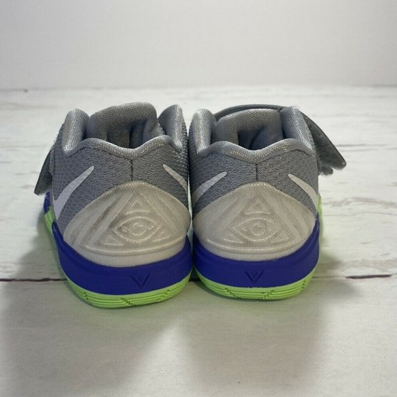 Nike Kyrie 5 Sneaker Shoe Toddler Boy Size 5C Gray Green Blue Red Aq2459-099 - Picture 4 of 9